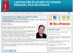 Les élus MRC au Conseil régional Ile-de-France
