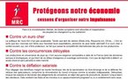 Tract "Protégeons notre économie"