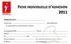 Bulletin d’adhésion au MRC (2011)