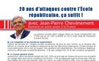 Tract "20 ans d’attaques contre l’École républicaine, ça suffit !"