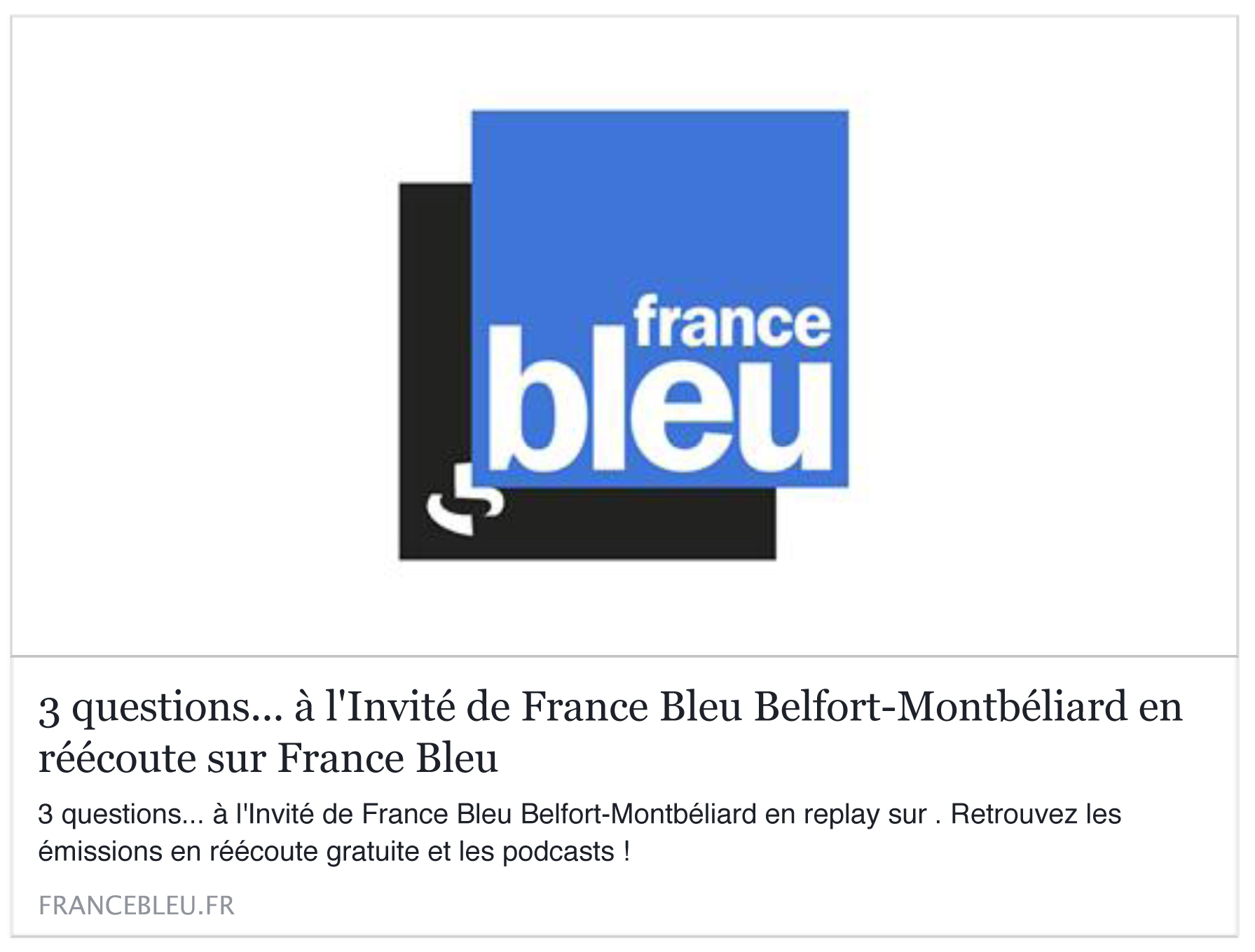 3 questions... à Bastien Faudot