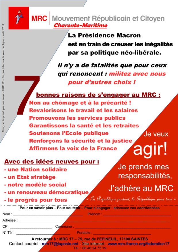 tract MRC 17 "prendre ses responsabilités" - août 2017 tract MRC 17 "prendre ses responsabilités" - août 2017