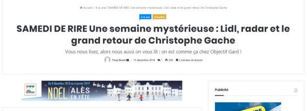 Droit de réponse suite à "article" dans Objectif Gard Droit de réponse suite à "article" dans Objectif Gard