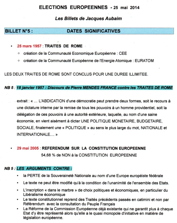 ELECTIONS  EUROPEENNES  2014