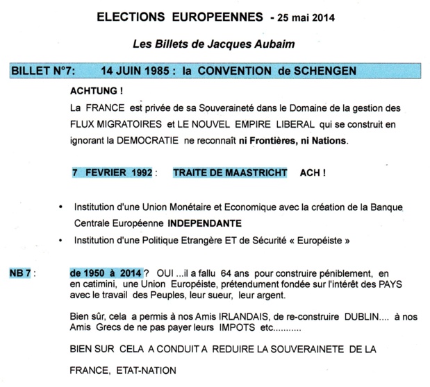 ELECTIONS  EUROPEENNES  2014