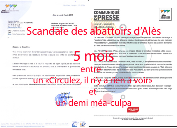 L'abattoir d'Alès, la Honte et le mépris des lois républicaines