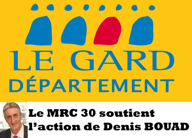 Le Mouvement Républicain et  Citoyen du Gard  fait confiance au Président Denis BOUAD