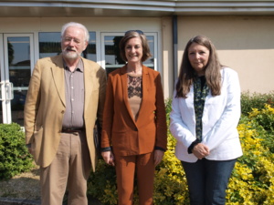 De droite à gauche Sylvie Schwarz Marie-Françoise Bechtel et  Alain Marois