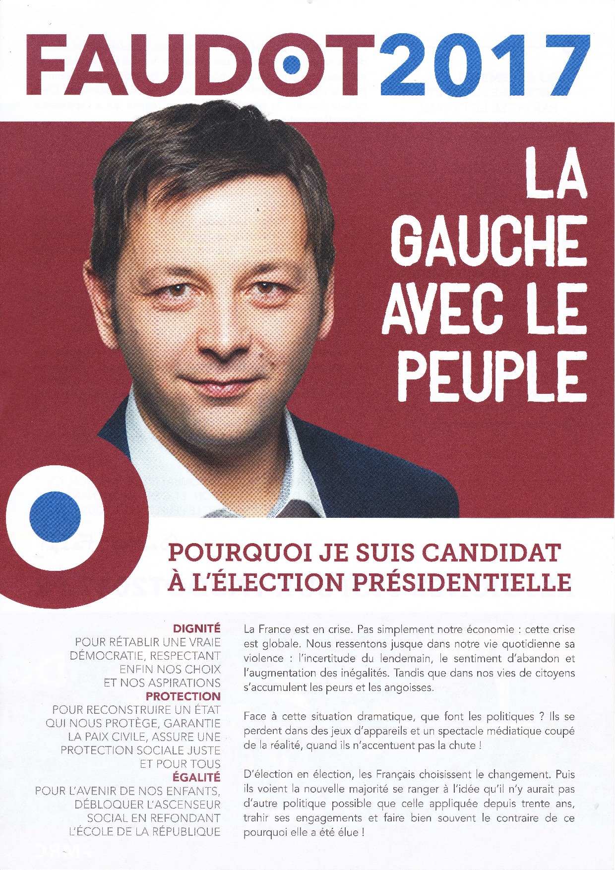 Présidentielle 2017 Bastien Faudot