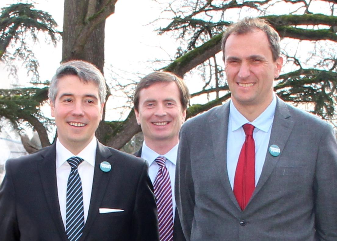 Arnaud Dellu (PS) Christian Nief (MRC) Vincent Feltesse (PS) Arnaud Dellu (PS) Christian Nief (MRC) Vincent Feltesse (PS)