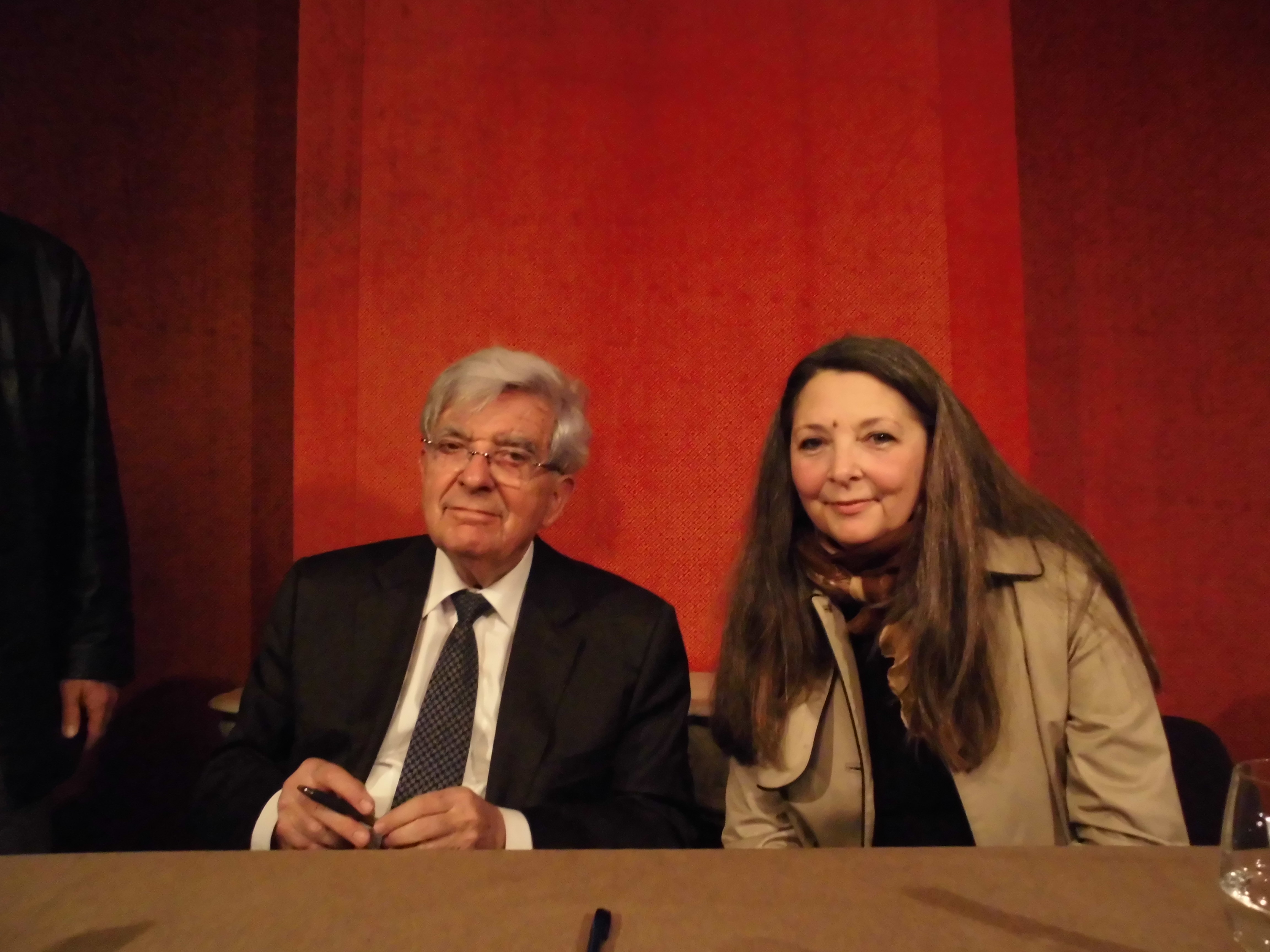 Jean-Pierre Chevènement et Sylvie Schwarz Jean-Pierre Chevènement et Sylvie Schwarz