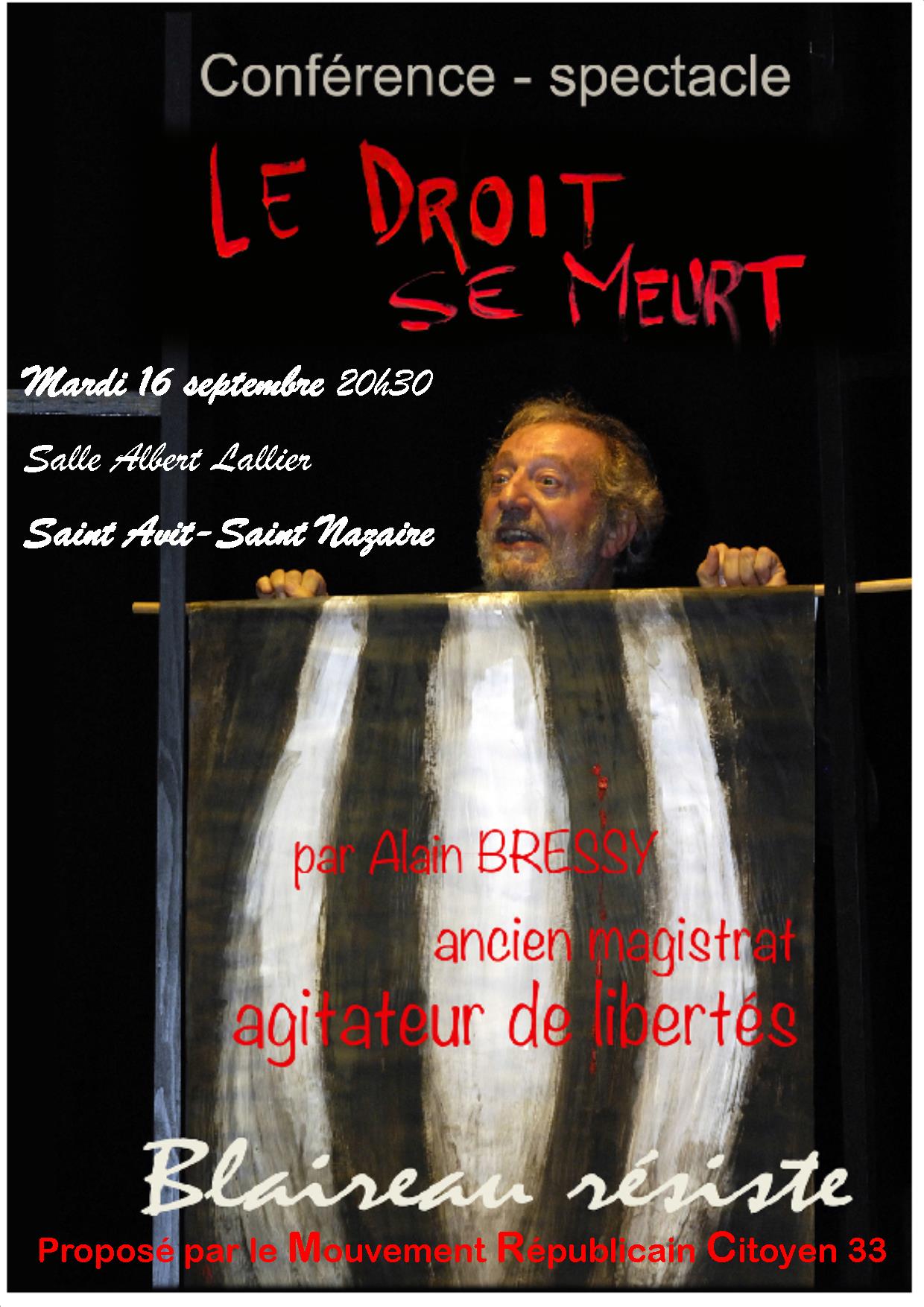 LE DROIT SE MEURT