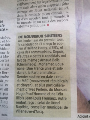 Le MRC soutient Ugo Bernalicis (FI) dans la deuxième circonscription du Nord Le MRC soutient Ugo Bernalicis (FI) dans la deuxième circonscription du Nord