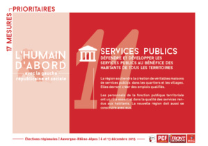 Quelques-unes de nos propositions pour une région citoyenne, solidaire et impliquée dans l'avenir des citoyens