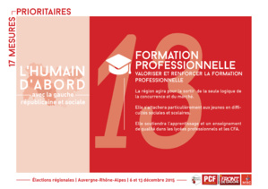 Quelques-unes de nos propositions pour une région citoyenne, solidaire et impliquée dans l'avenir des citoyens