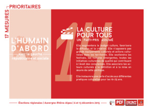 Quelques-unes de nos propositions pour une région citoyenne, solidaire et impliquée dans l'avenir des citoyens
