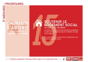 Quelques-unes de nos propositions pour une région citoyenne, solidaire et impliquée dans l'avenir des citoyens