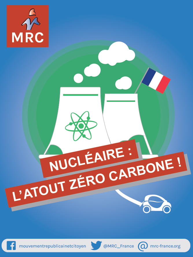 Le Mouvement Républicain et Citoyen défend le nucléaire