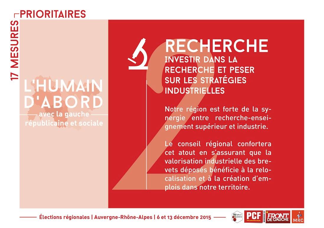 Quelques-unes de nos propositions pour une région citoyenne, solidaire et impliquée dans l'avenir des citoyens