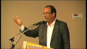 François Hollande, université d'été 2010