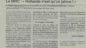 Droit de réponse suite article OF Droit de réponse suite article OF