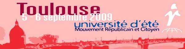 Le programme de l'université d'été du Mouvement Républicain et Citoyen Le programme de l'université d'été du Mouvement Républicain et Citoyen