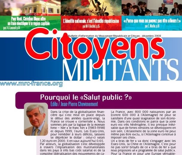 Téléchargez et distribuez le dernier numéro de Citoyens Militants