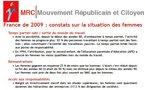 Téléchargez et distribuez le tract : "France de 2009 : constats sur la situation des femmes"