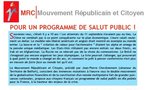 Téléchargez et distribuez le tract : "Pour un programme de salut public !"