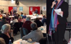 Réunion publique à Romans (26) avec Catherine Coutard candidate GRS aux élections européennes, sur le thème de la santé