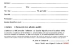 Bulletin d'adhésion 2021