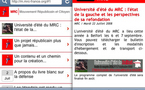 La version mobile / iPhone / iPod touch du site du MRC